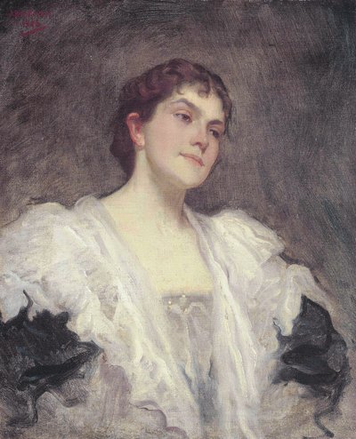 Die Sängerin Lady Lillian June Henschel geb. Bailey von Julius C. Rolshoven